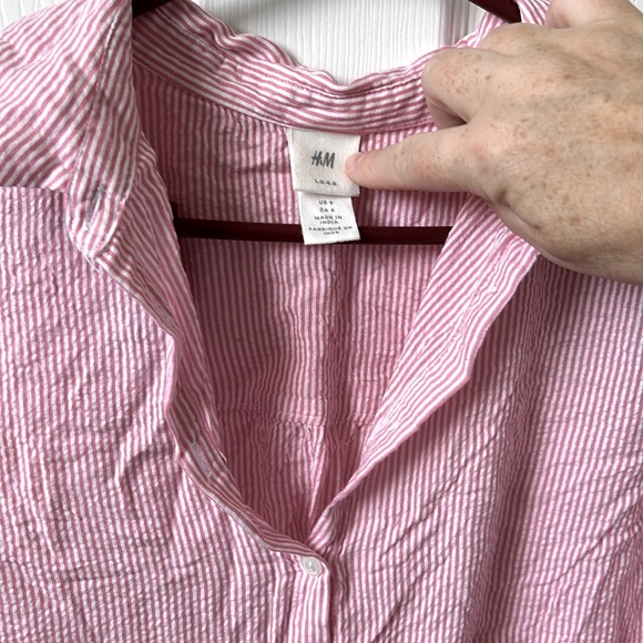 New H&M modal oversized button shirt - Picture 2 of 6